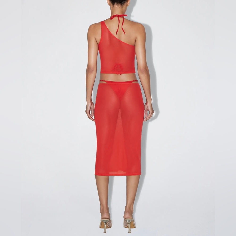 KHY MESH MIDI SKIRT - Picture 4 of 8